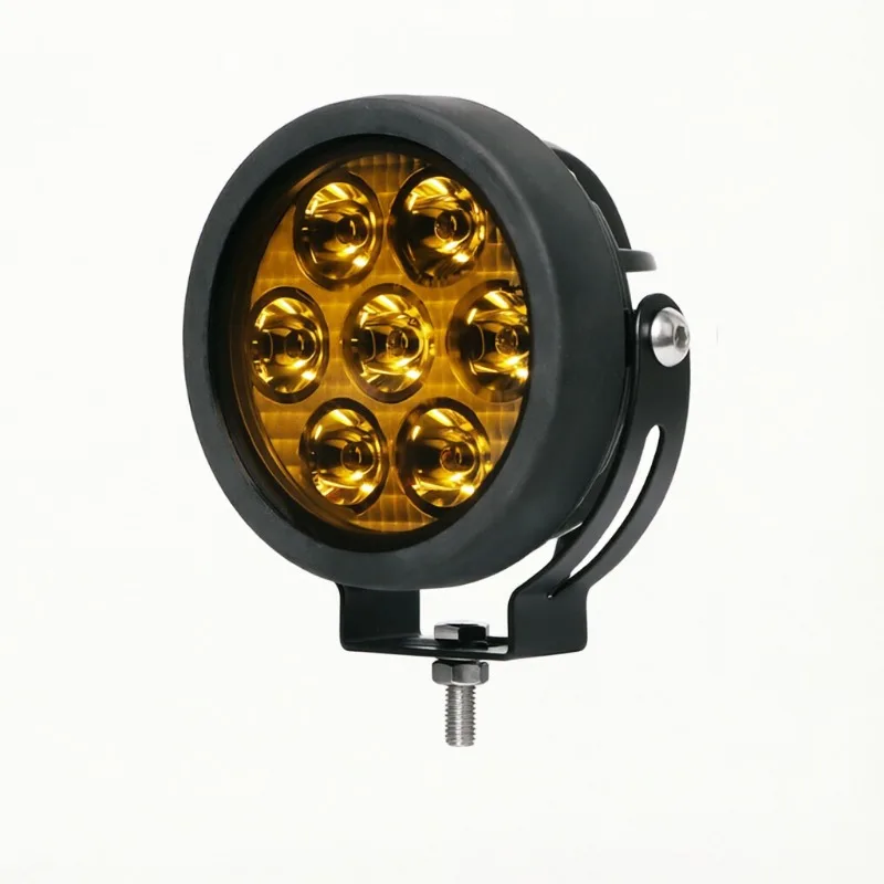 70W 4.5-inch round LED work light, seven-bead highlight design, motorcycle, construction machinery, agricultural equipment