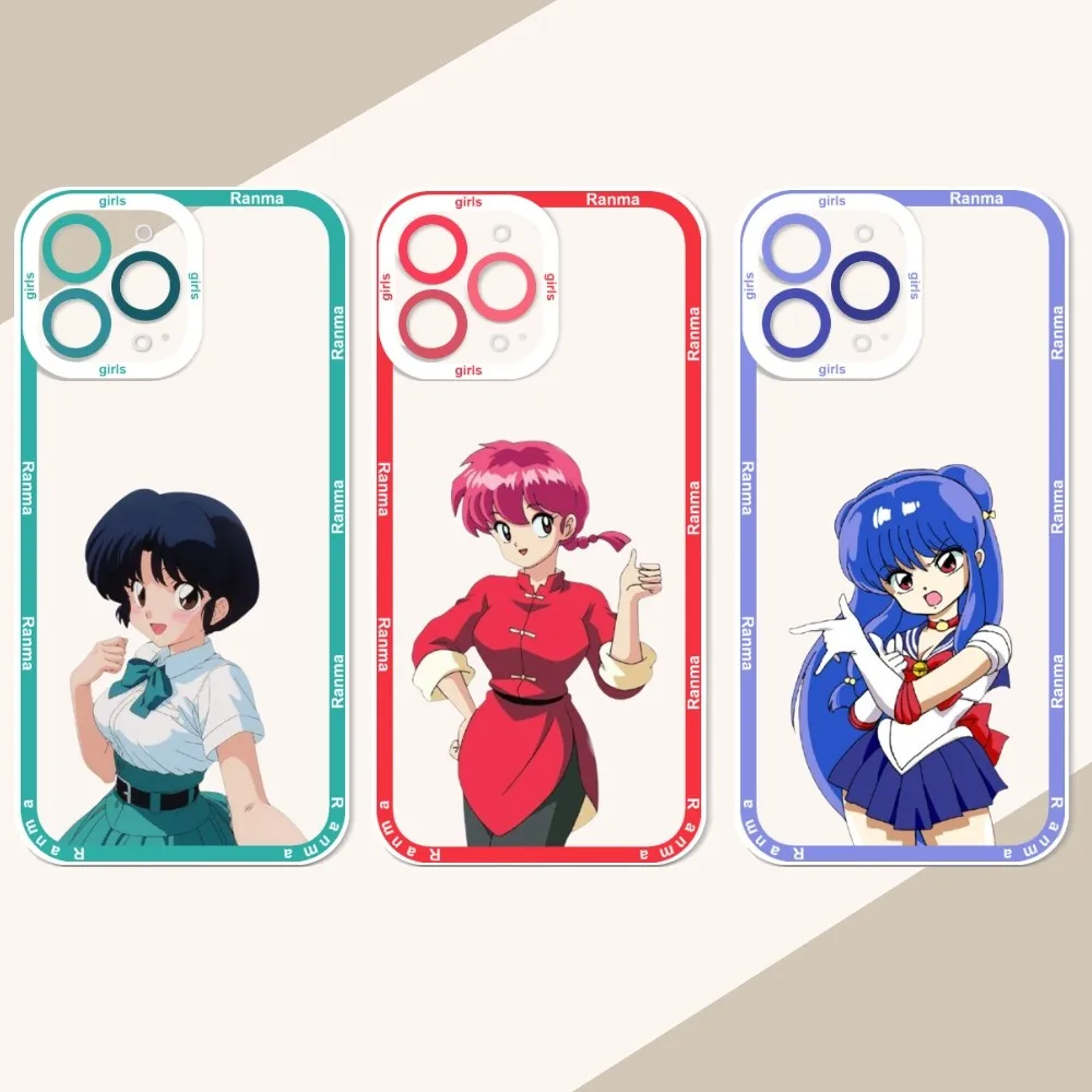 R-Ranma C-Cartoon Phone Case For IPhone 12 11 13 14 Pro Max XR XS Max 16Plus 16promaxCase