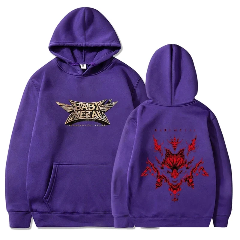 Japan Babymetal Steelheart Band Hooded Pullove Vintage High Street Sweatshirt Loose Comfortable Joker Men And Women Sweater