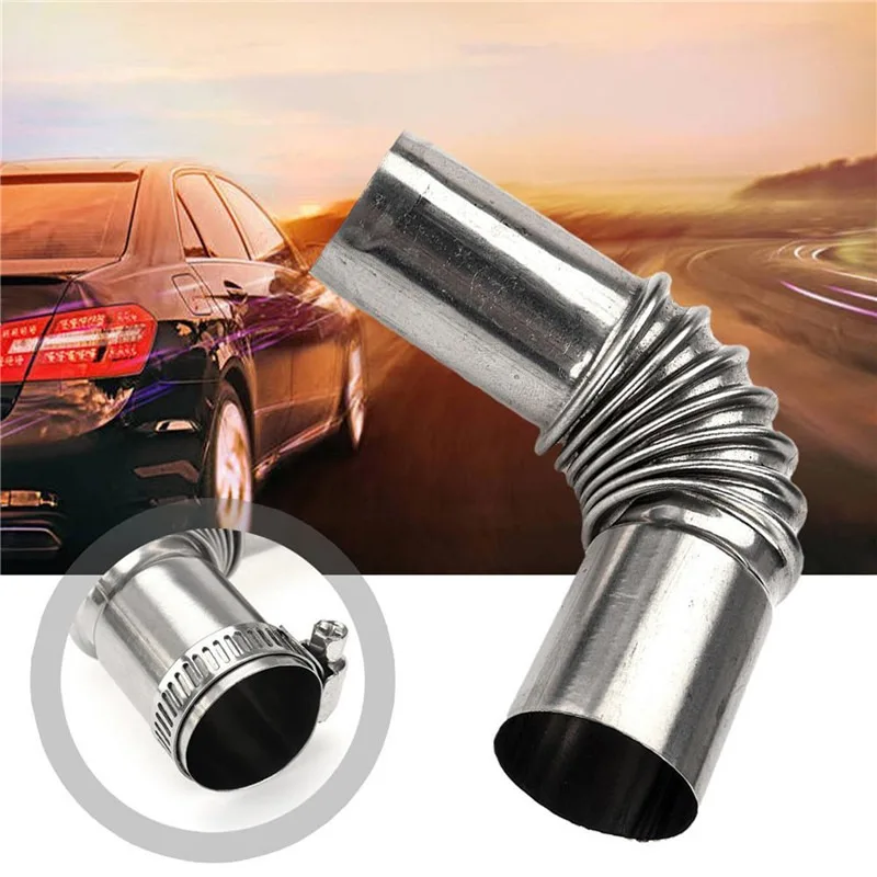 25mm Elbow Pipe Air Diesel Parking Heater Exhaust Pipe Connector w/Clamps For Webasto Diesel Heater