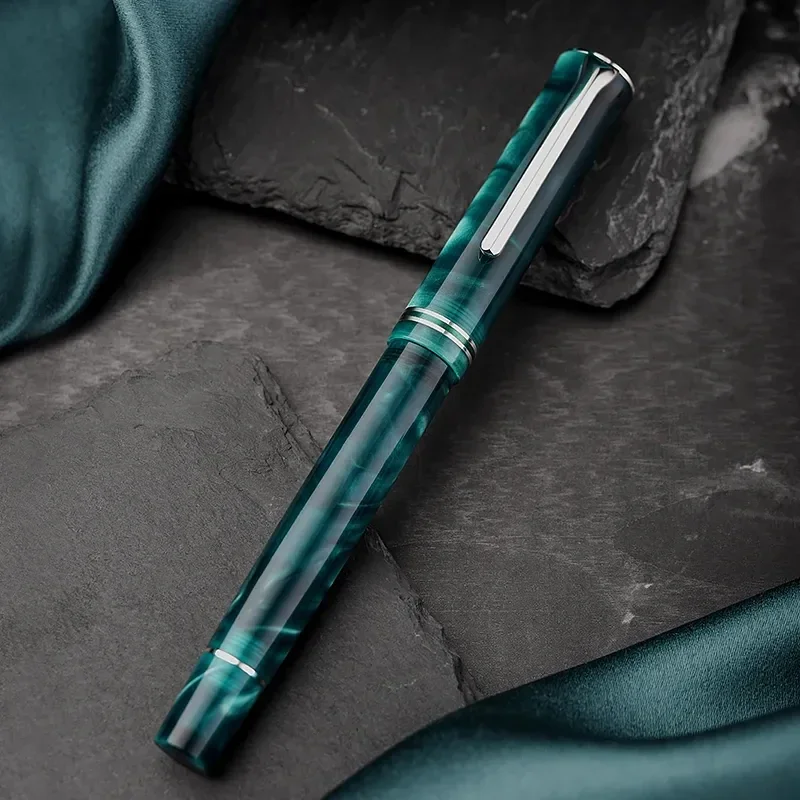 Hongdian N2 Fountain Pen Green Mist Forest Series EF/F/M Nib Ink Pen For Writing Business Office School Supplies Stationery