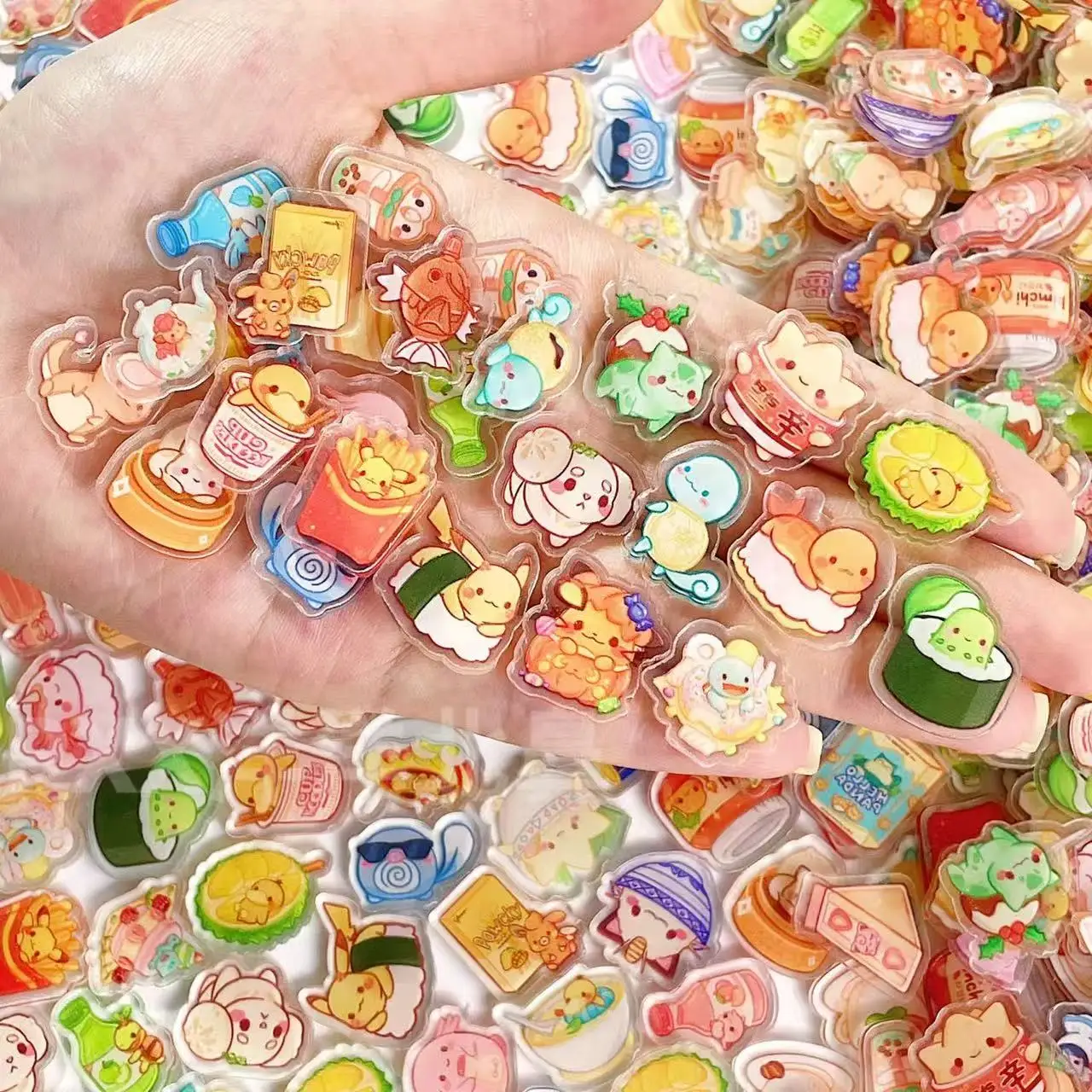 3.0 Pokémon 2cm Einlagige Acrylplatte Comic-Ausstellung Kostenlose Anime-Spiel-Journal-Zubehörteile zum Selbermachen