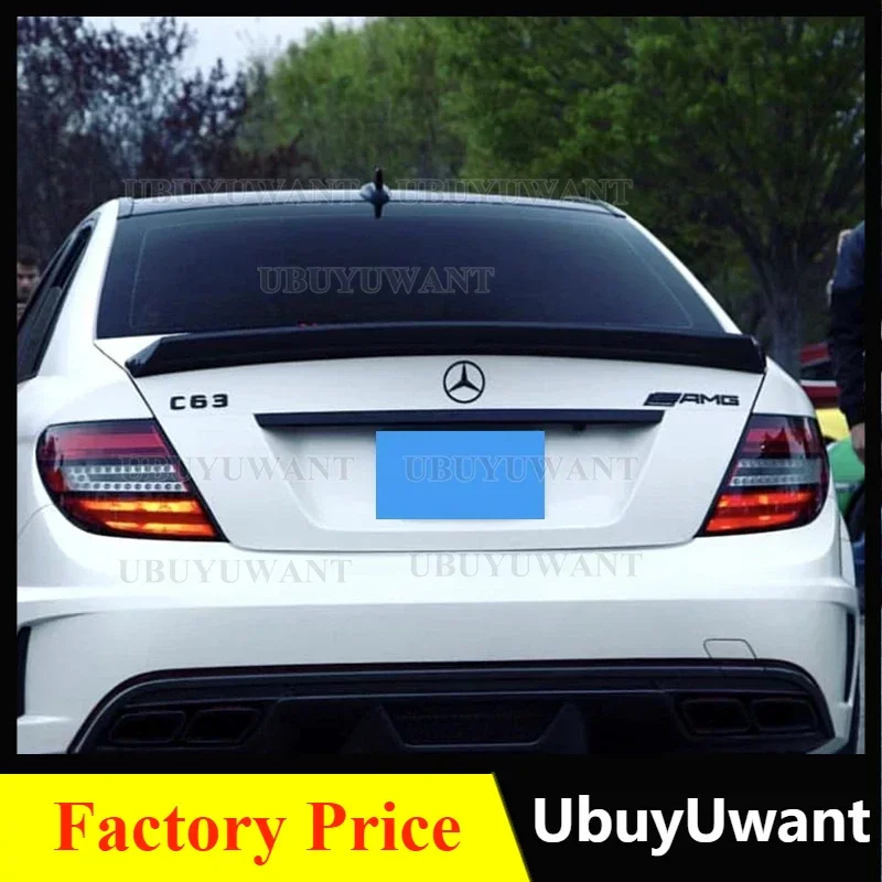 

Внешняя часть, задний спойлер, установка крыла, Facelift для Mercedes Benz W204 C Класс 4 / 2 двери 2007-2014 C180 C200 C220 C260 C300