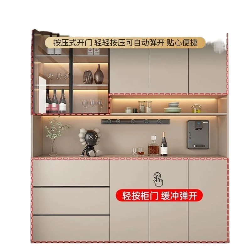 Solid wood sideboard, kitchen storage cabinet, simple dining room, living room, pantry cabinet, entrance cabinet