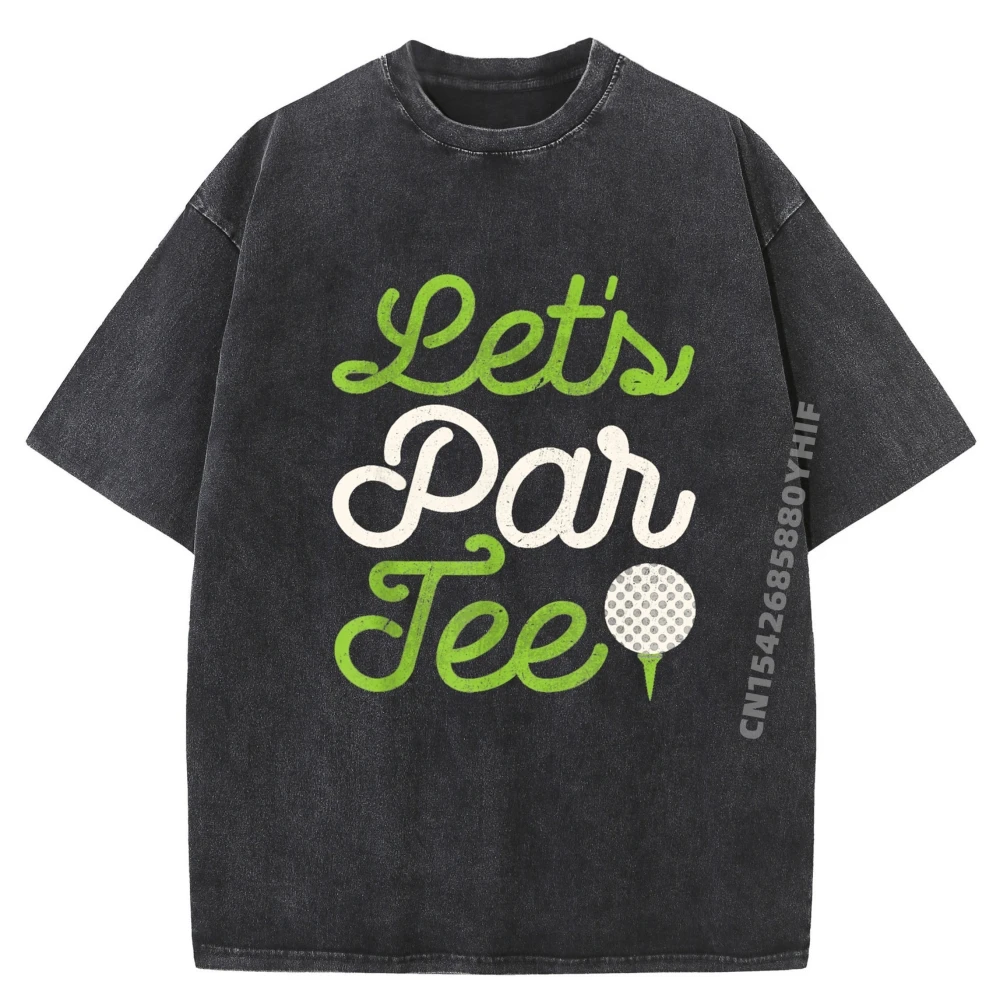 

Новейшая мужская футболка Let's Par Golf Player Топы и футболки с графическим рисунком Мужская простая мягкая стираная одежда
