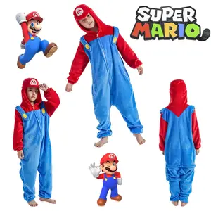 Bandai Super orders Mario Kigurumi, Adult one size, jumpsuit, costume,