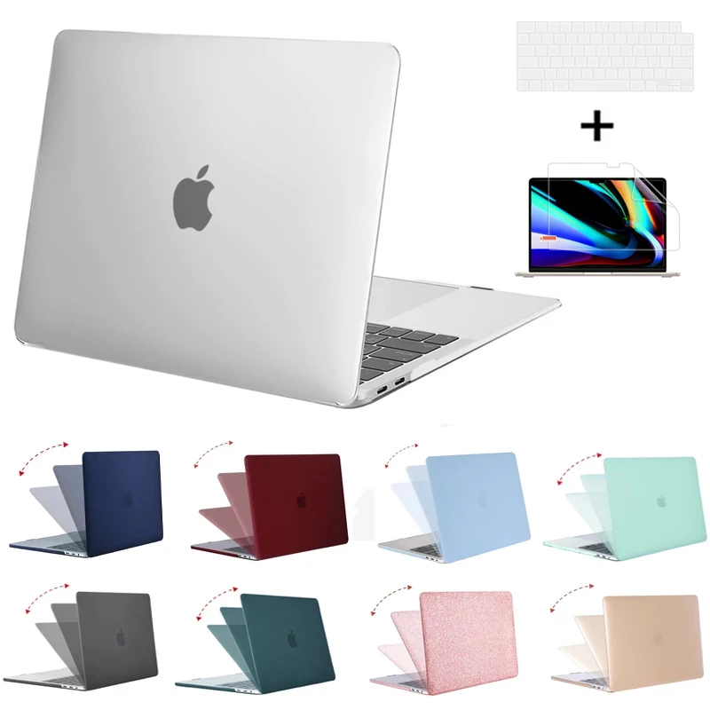 Laptop Matth Case For 2021 Macbook Pro 14.2 M1 Chip A2442 Air 13.3 A2289 Case A1466 A2337 A2338 Macbook Air 13 12 11 Film + Gift