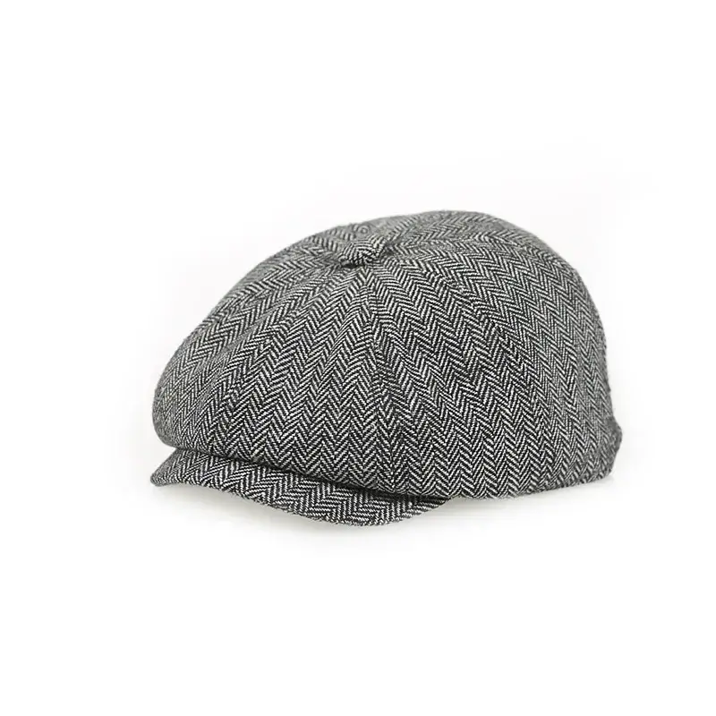 Kids Vintage Beret Cap,  Cute and Stylish Children's Newsboy Ca Retro and Tweed Newsboy Hat for Children - Image 11
