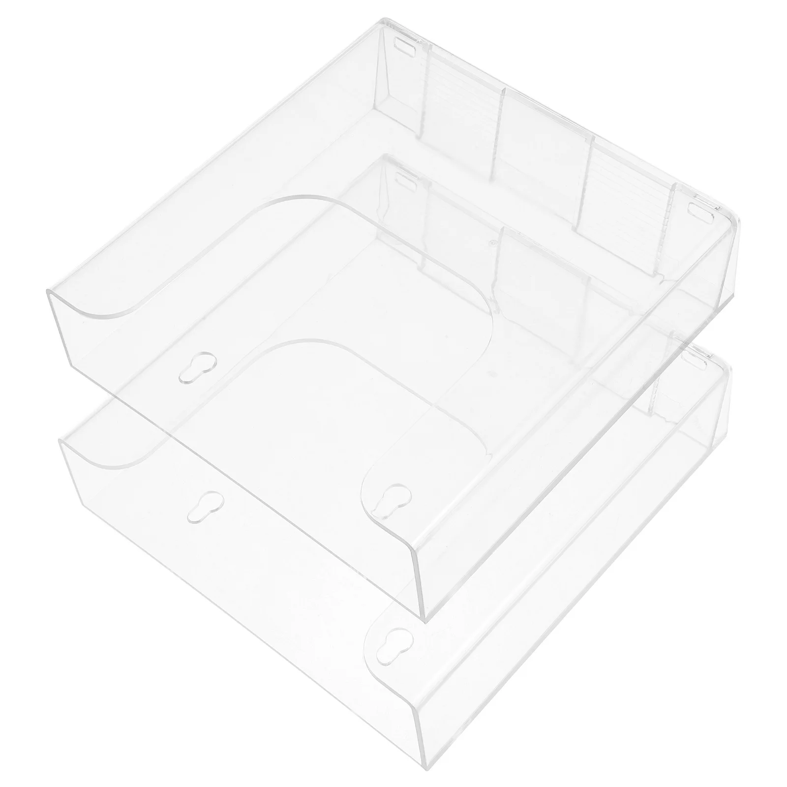 منظم ورق معلق مكون من قطعتين من حامل الملفات الشفاف وحامل المجلات العمودي وحامل عرض الطاولة للمكتب المنزلي