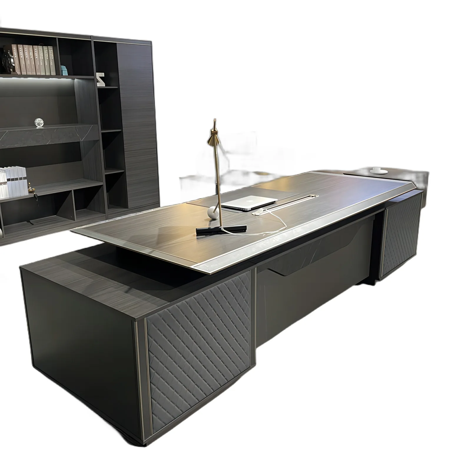 

Письменный стол Boss, стол для президентского стула, комбинация офисного стола и стула премиум-класса