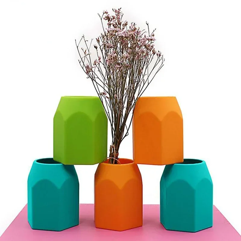 

Desktop Storage Case Box, Desk Office Organizer, School Stationery Supplies, Silicone Pen Holder, Pencil Stand