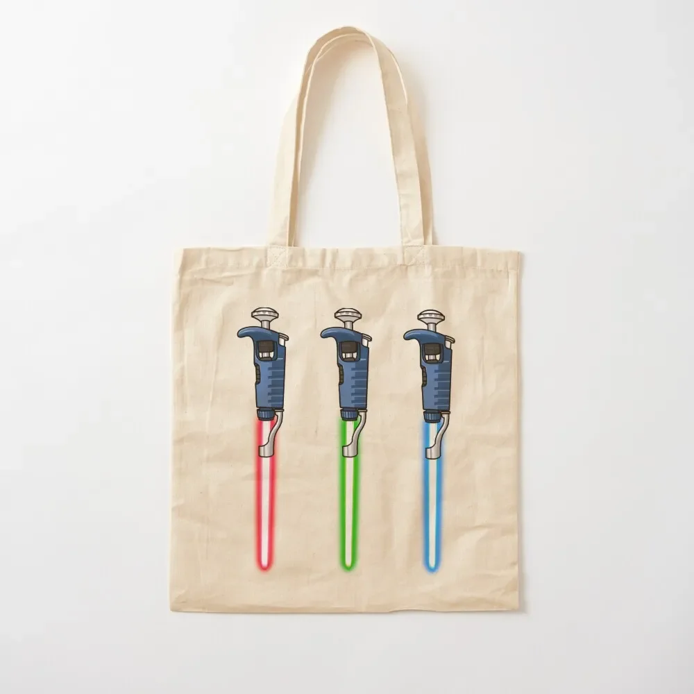 

Biology pipette RGB set (pipesabers) Tote Bag great bag tote bag canvas Woman shopper