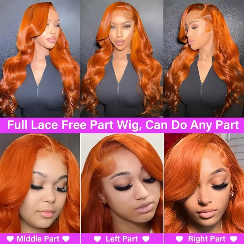 # 350 진저 오렌지 5x5 HD 글루리스 레이스 클 - Lace Front Wigs 리뷰 및 가격