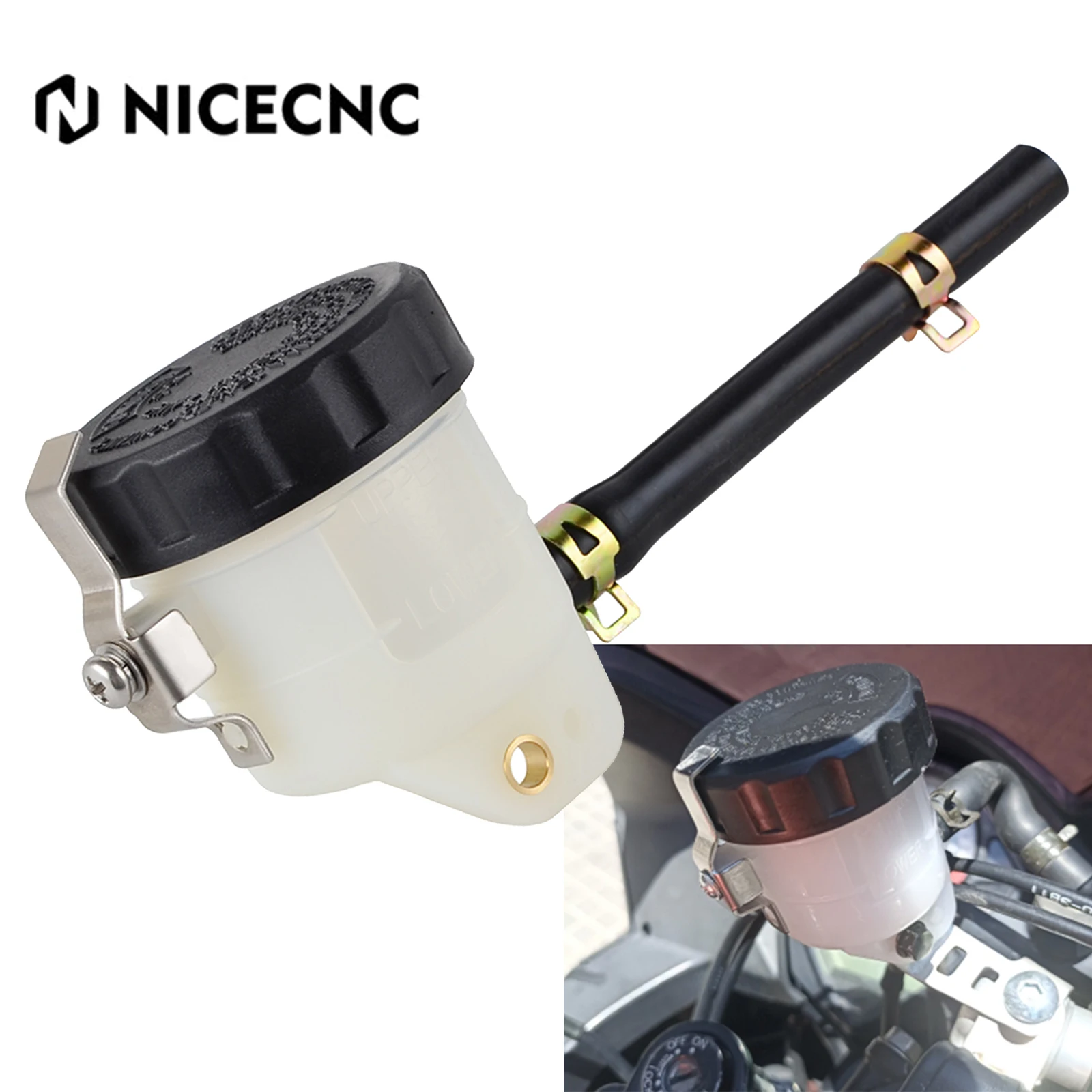 

Motorcycle Brake Master Cylinder Fluid Oil Reservoir Cup For Triumph Daytona 675 Daytona 955 Speed Triple Tiger 1050 Sprint ST