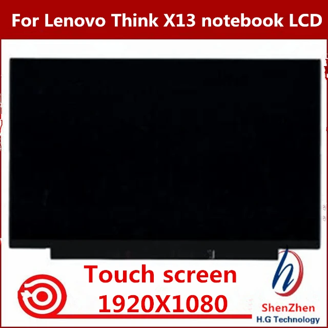 

Original 13.3'' FHD For Lenovo Think X13 notebook LCD R133NWF4 R5 B133HAK02.2 NV133FHM-T01 V8.0 touch screen 02HL707 02HL714