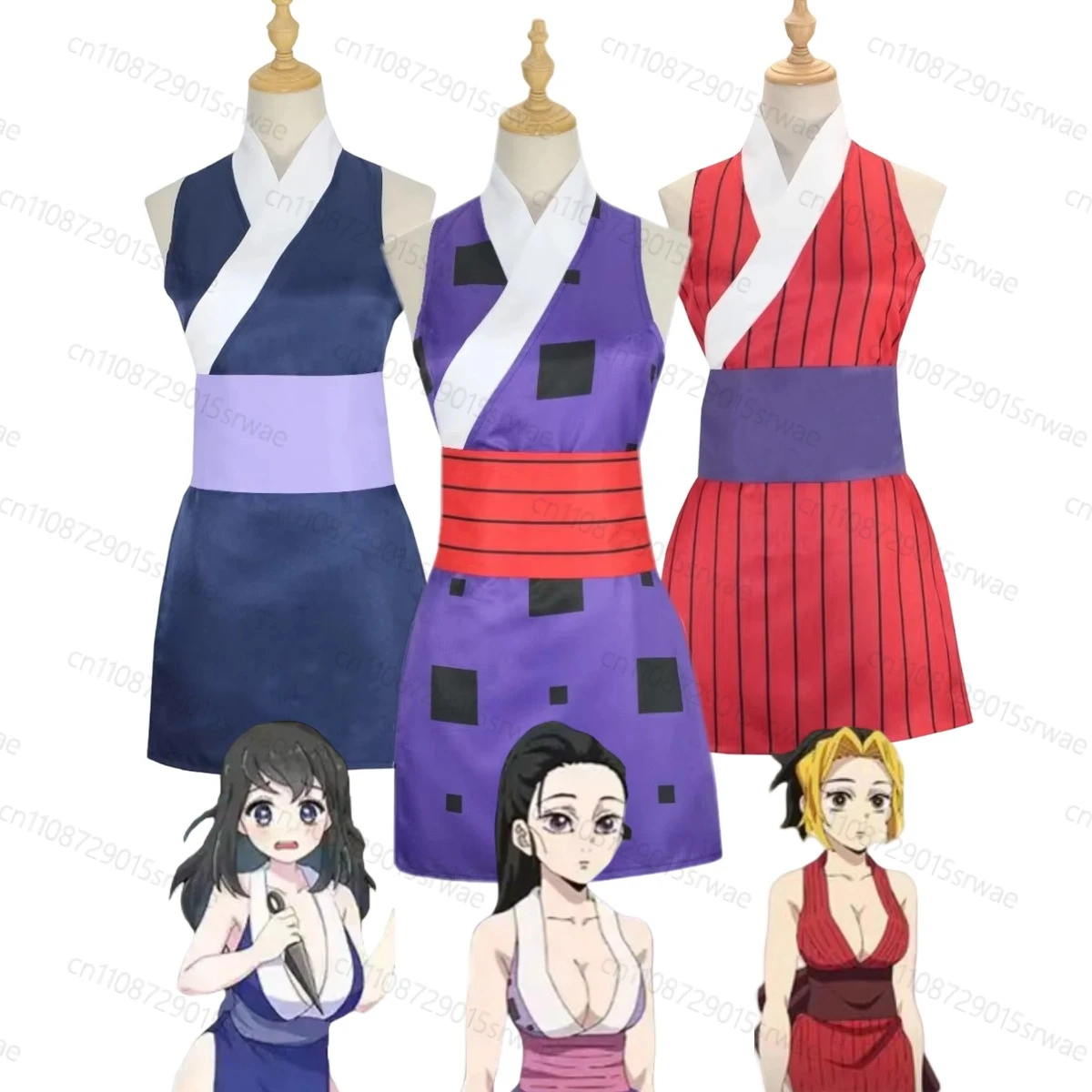

Anime Demon Killer Cosplay Costumes Hinatsuru Makio Cosplay Japanese Kimono Dress Woman Sexy Carnival Halloween Suit