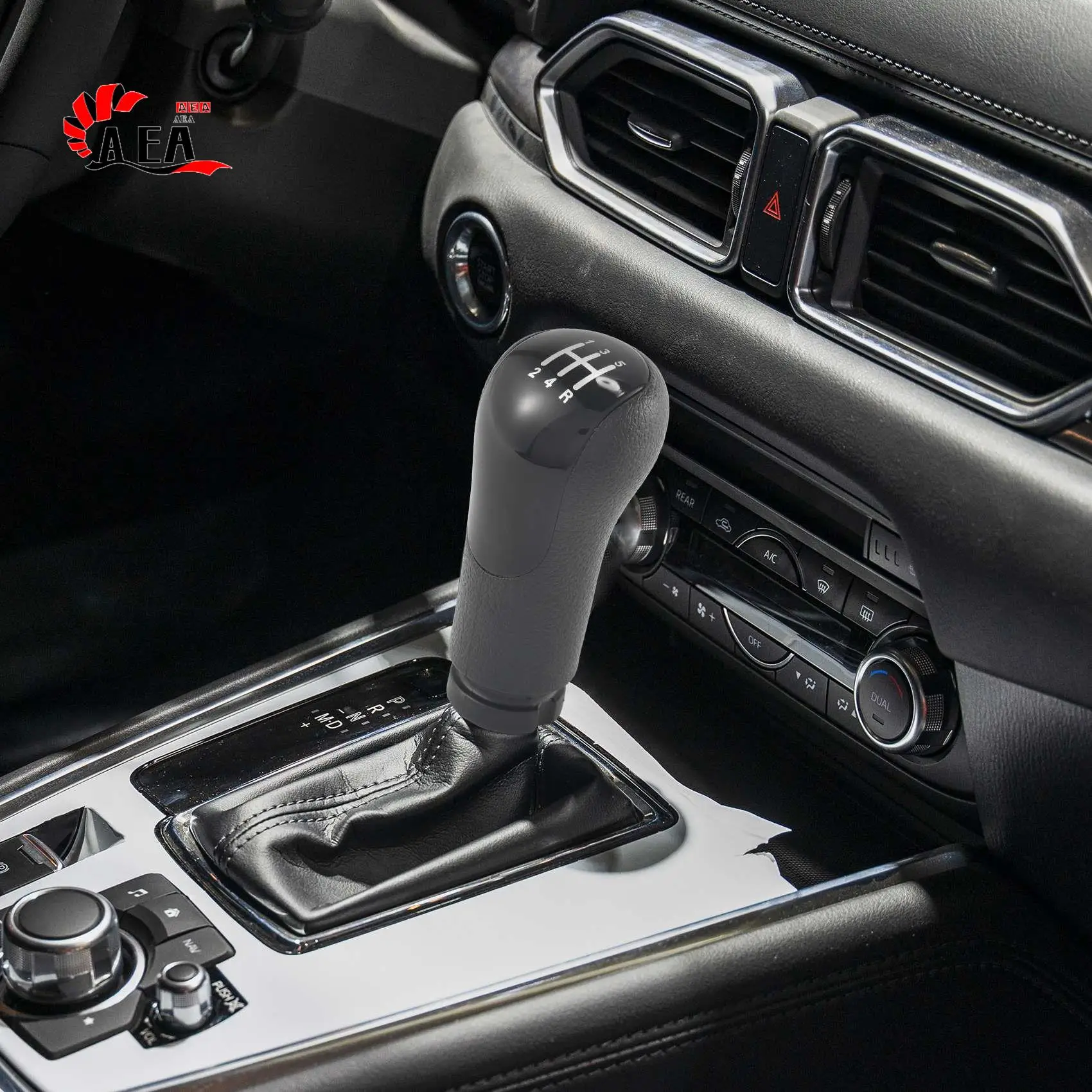 

AEA0-Car 5-Speed Gear Shift Knob Shifter Lever Handball For Ford Fiesta Fusion Transit Connect 2S6R7217AC 1151765