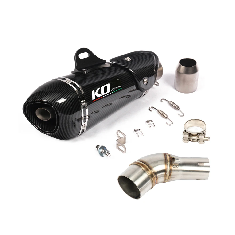 

For Yamaha R25 R3 2015-2025 Motorcycle Full Exhaust Escape System Middle Link Pipe Muffler With DB Killer Stainless Steel