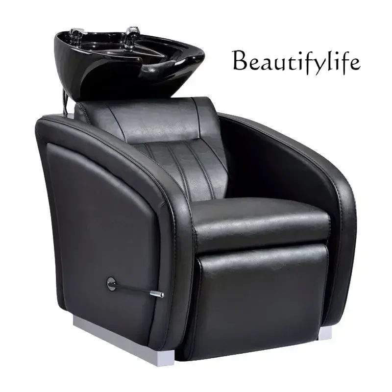 New Shampoo Chair Beauty Hairdressing Adjustable Flushing Bed Cross-Border Hair Salon Massage Couch Wholesale