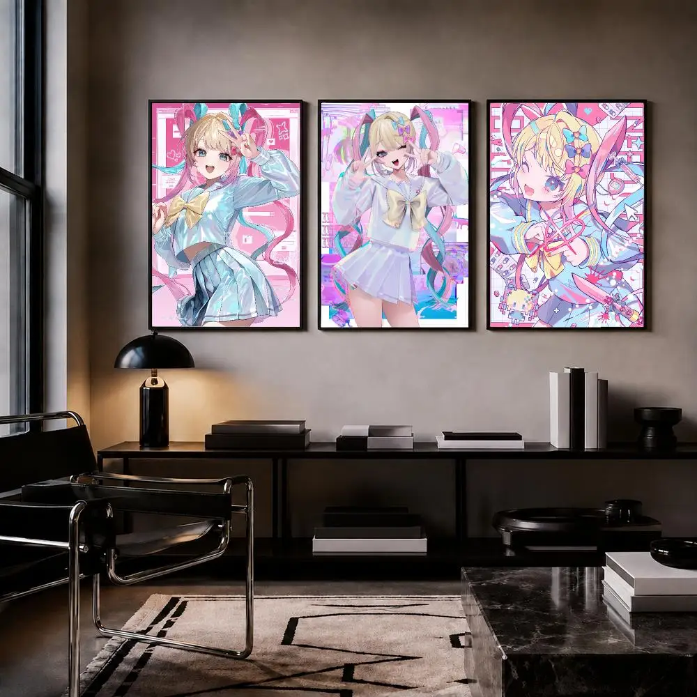 Game N-Needy Girl Overdose Poster Trendy HD PP Paper Waterproof Wall Art Print for Bedroom Living Room Decor