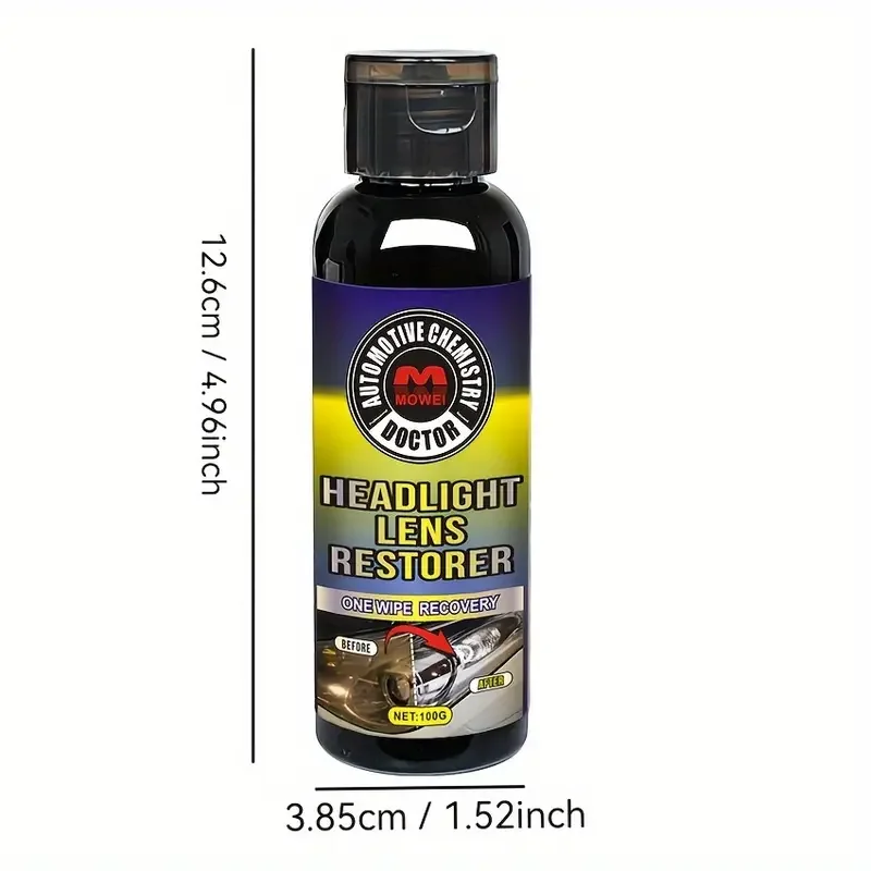 Car headlight repair cream, anti-oxidation and scratch repair,PVC plastic polishing, suitable for car light maintenance and care