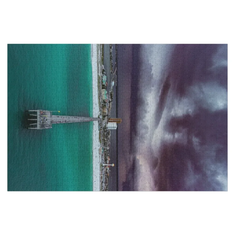 Moody Pensacola Pier Jigsaw Puzzle Picture Wooden Compositions For Children Baby Wooden Puzzle