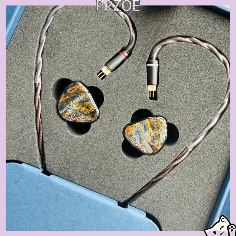NICEHCK Rockies In Ear Monitor Earphone,Flagship Tribrid HIFI IEM Wired In-ear Earphone,1DD+2BA+2EST,Passive Noise Isolation