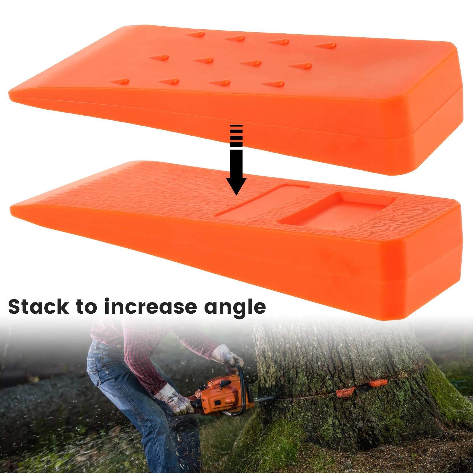 3Pcs Felling Wedges Plastic Chainsaw Wedges Wear Resistant Tree Cutting Wedges Logging Supplies Safety Chainsaw Accessories