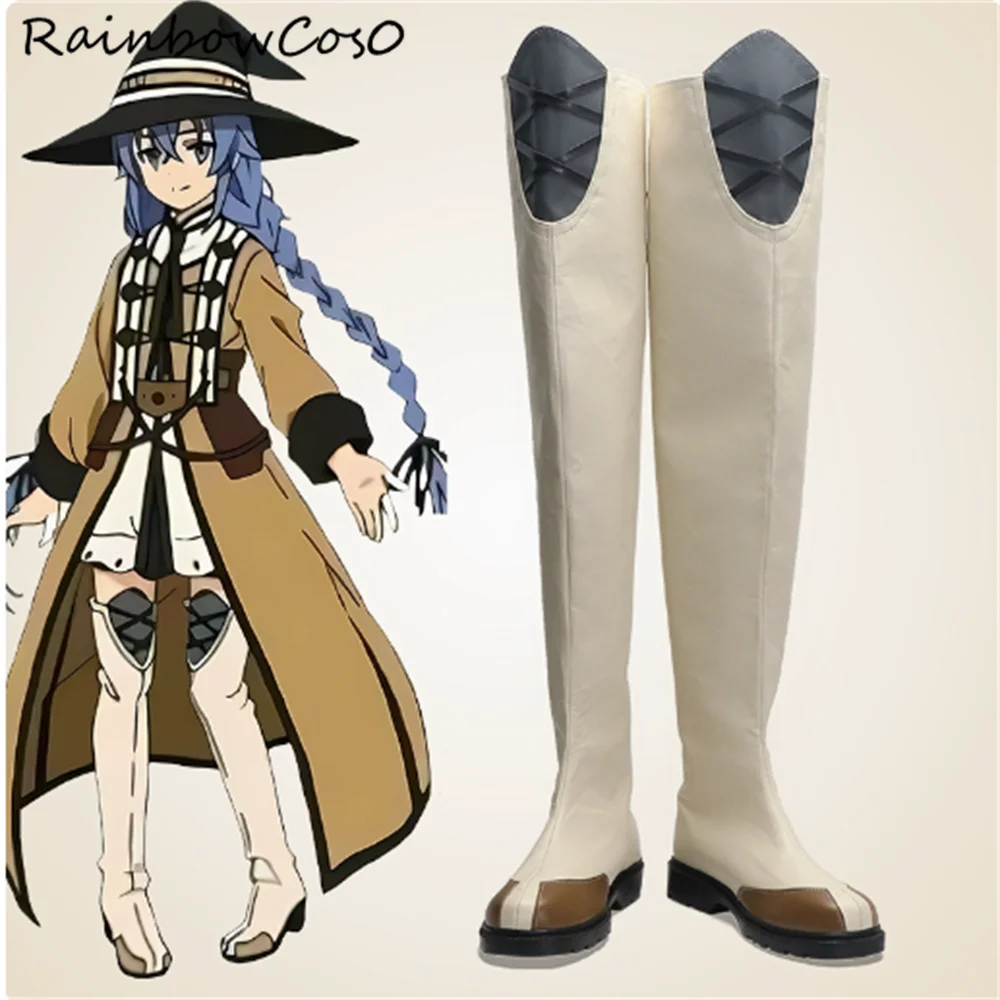 Roxy Mushoku Tensei Jobless Reincarnation Cosplay Shoes Boots Game Anime Party Halloween RainbowCos0 W4367