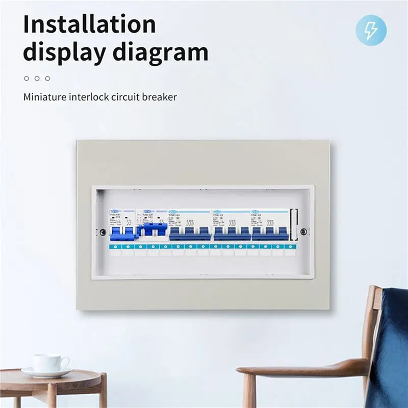 A50U TOMZN 2P+2P MTS TOMZN AC Dual Power Manual Transfer Switch Circuit Breaker MCB 50HZ/60HZ, 16A