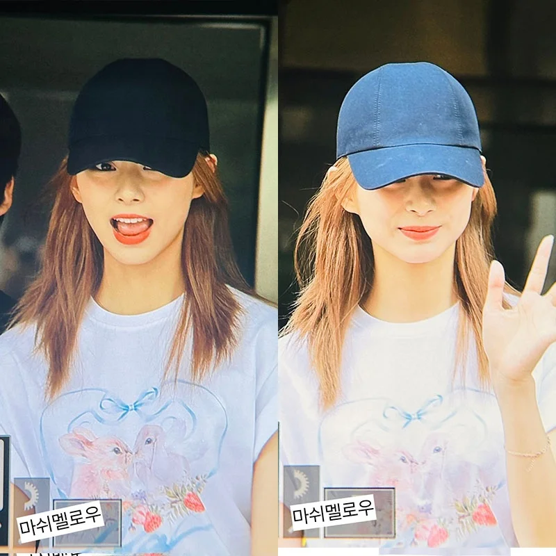 Twice Lin Na Hyun Album NA Loose Fit Short Sleeve T-Shirt Pure Cotton Printed Summer Short Length Clothes Commute Style - view 5