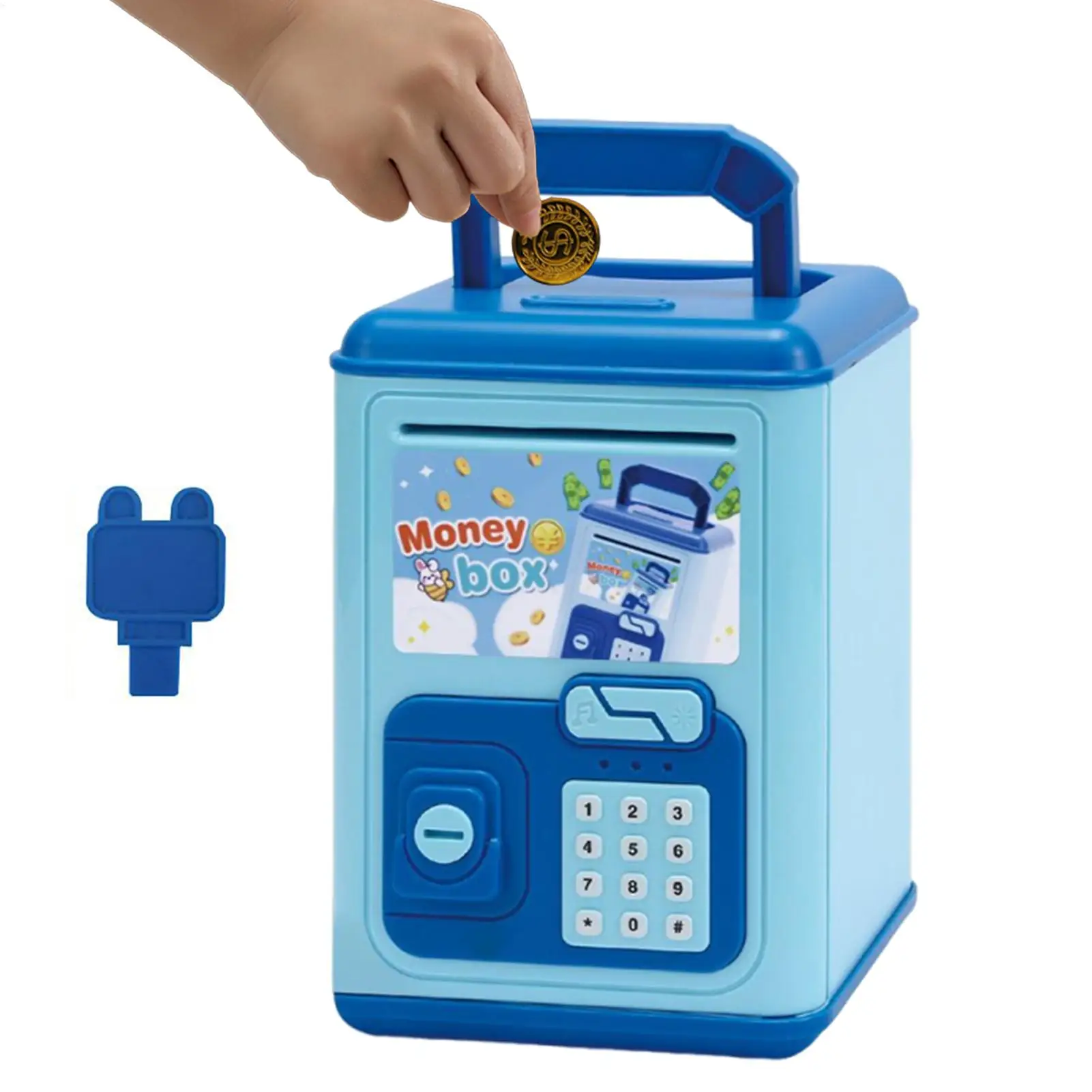 Kids Bank Electronic Change Saving Box Funny Musical Money Bank For Kids 5-10 Years Students Christmas Birthday Easter Home