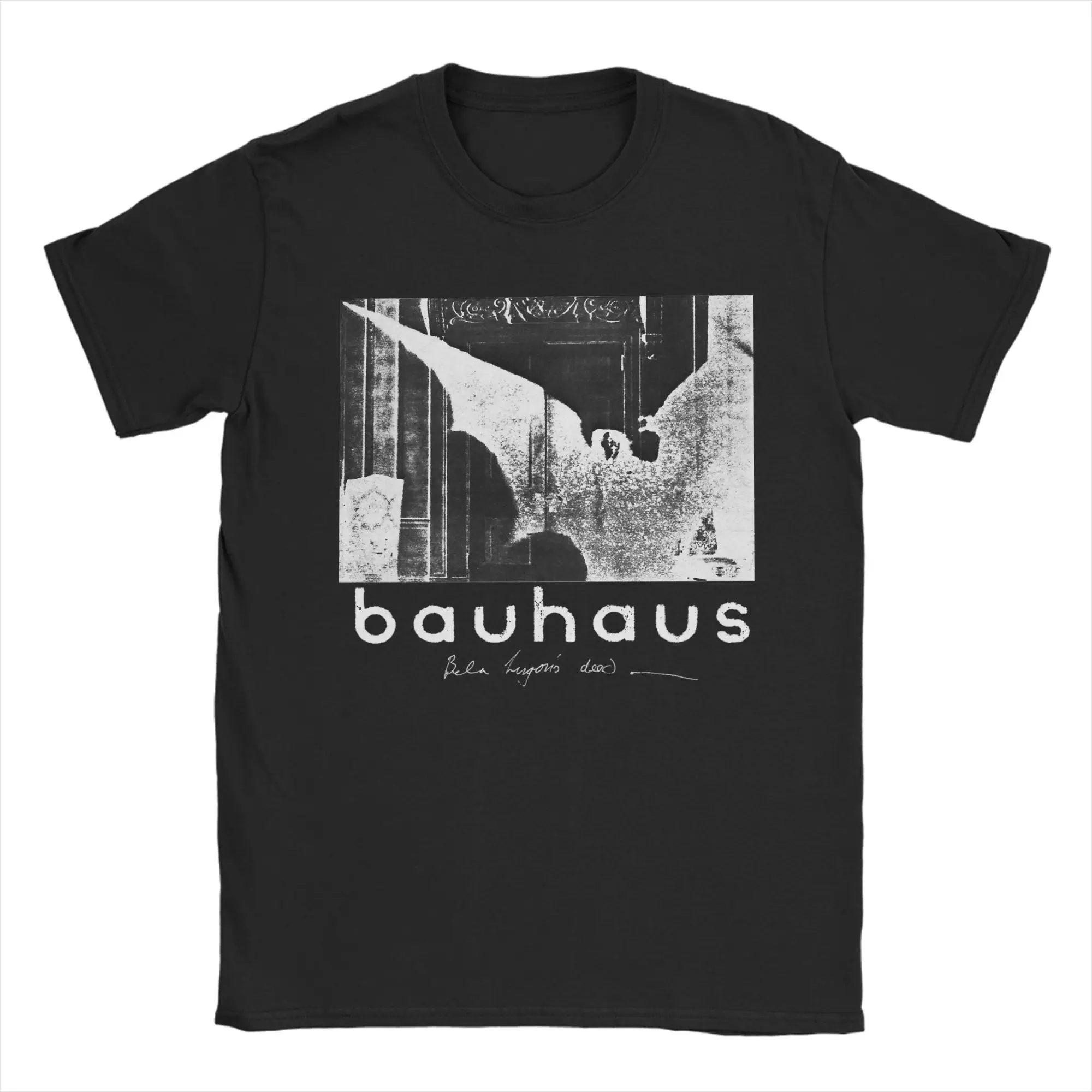 Camisetas de Bela Lugosi's Dead Horror Post Punk de los años 80 Bauhaus, Camiseta de algodón puro para hombre, camiseta de cuello redondo, ropa, Idea de regalo