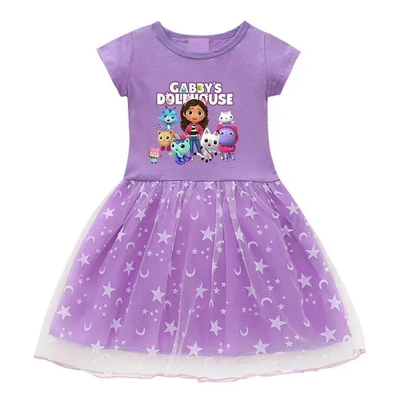 어린 소녀들을 위한 CyRobes 가비 고양이, 어린이를 위한 머리띠 가방, 크리스마스 파티, 할로윈, G-가비 인형의 집, 의상