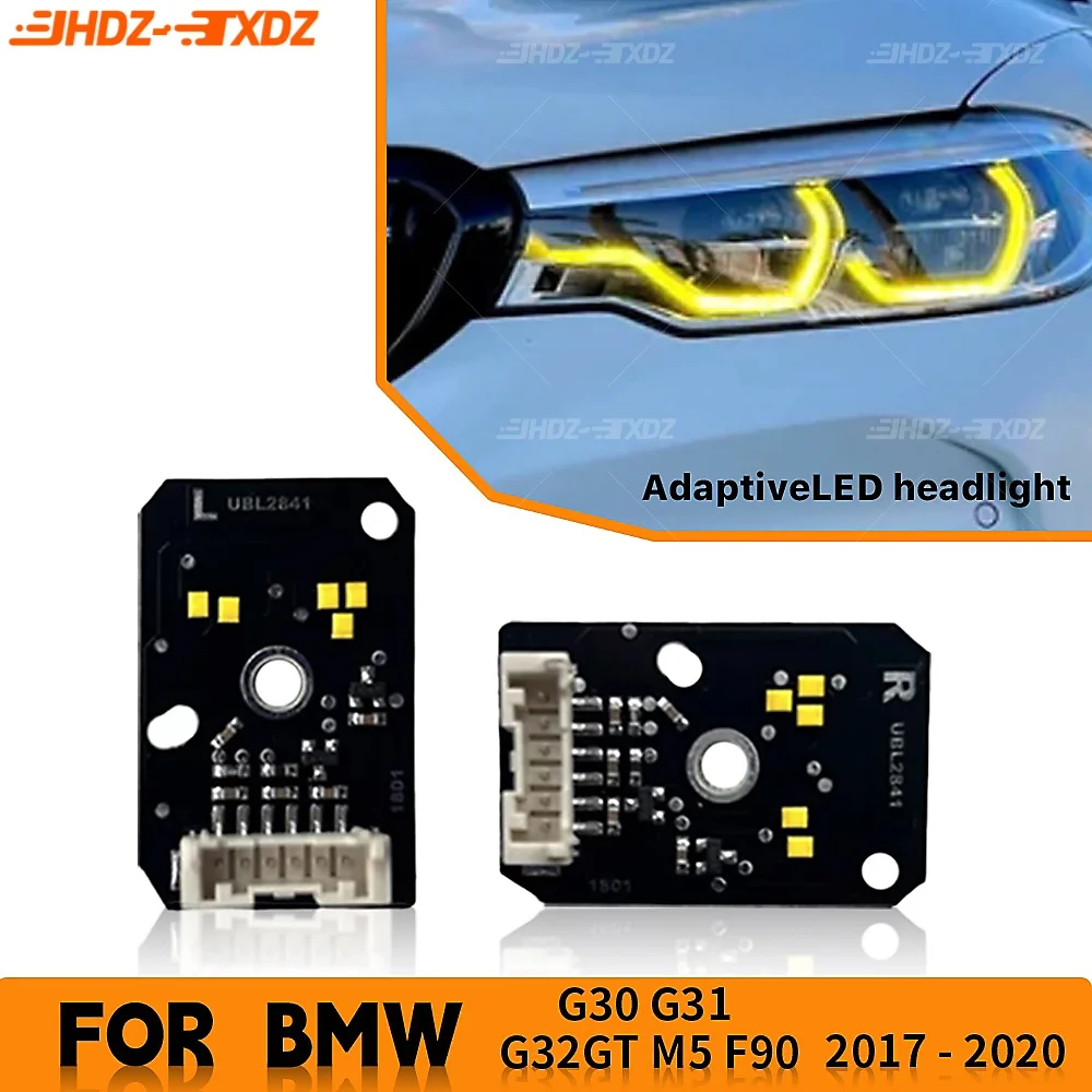 DRL مجلس مصباح ليد لسيارات BMW 5 سلسلة G30 G31 G32 F90 M5 G38 2017-2020 التكيف علوي النهار تشغيل ضوء 63117214939