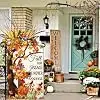Fall For Jesus He Never Leaves Garden Flag Fall Thanksgiving Yard Decor Garden Flags for Outside 12x18 Double Sided Autumn P jjp