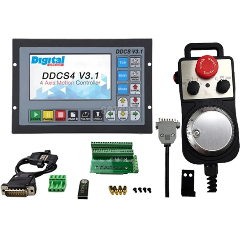 Ddcsv3.1 Engraving Machine 3-axis 4-axis Offline Controller With Tp06 Anti-roll 3d Touch Probe Edge Finder Compatible With Mach3