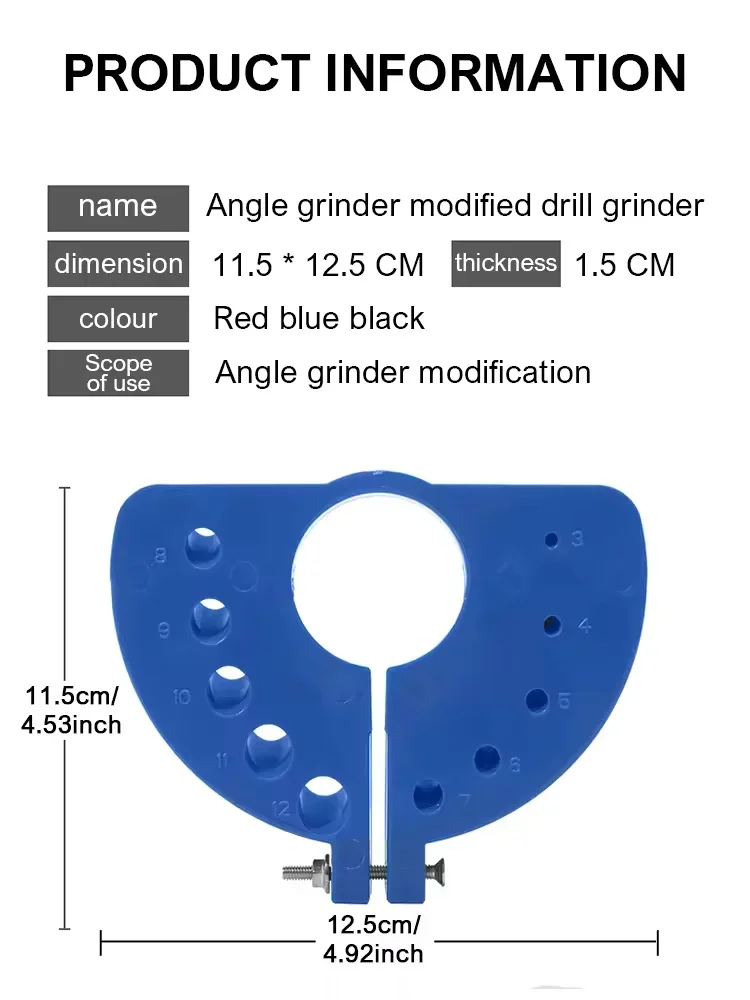 New 3-12mm Multipurpose Drill Bit Grinding Sharpener Polishing Grinding Tool Electric Powered Parts Applicable angle grinder