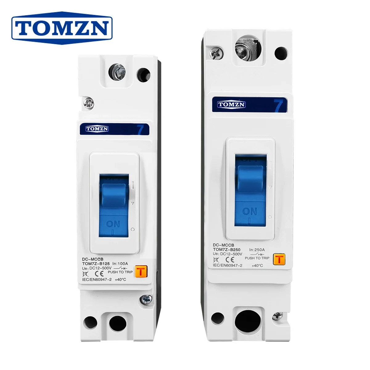 

TOMZN 1P 500V DC MCCB Solar Molded Case Circuit Breaker Overload Protection B curve for Solar Photovoltaic PV