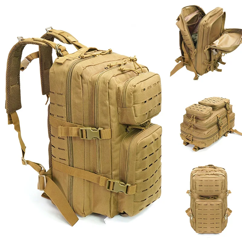 

Men's Outdoor Travel Backpack Multifunctional Laser Cut Tactical Backpack Waterproof for Hunting Mountaineering Hiking