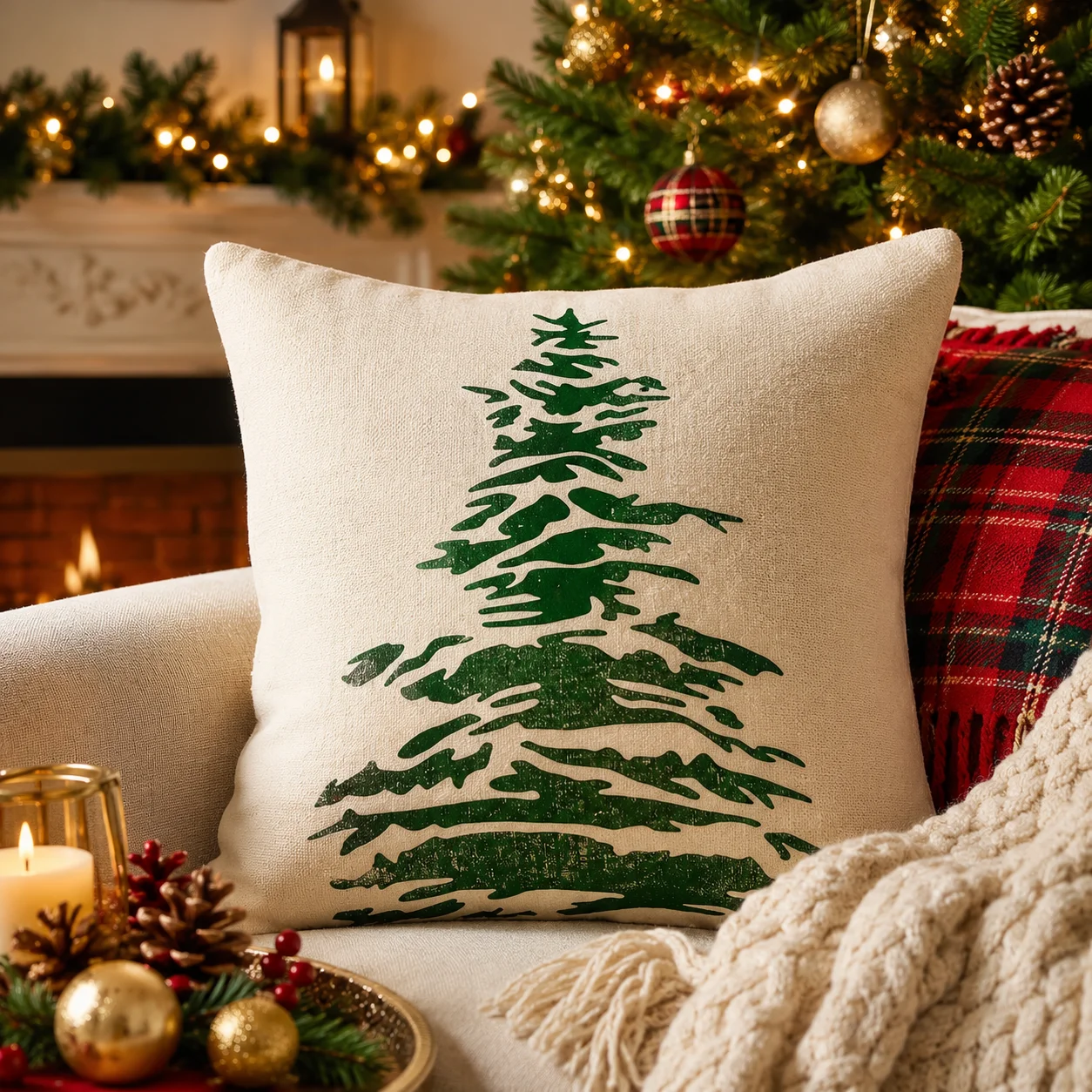 8x12in Pine Tree Stencil for Painting, Reusable Christmas Tree Template for Wood Wall Window Fabric Canvas Furniture DIY Decor