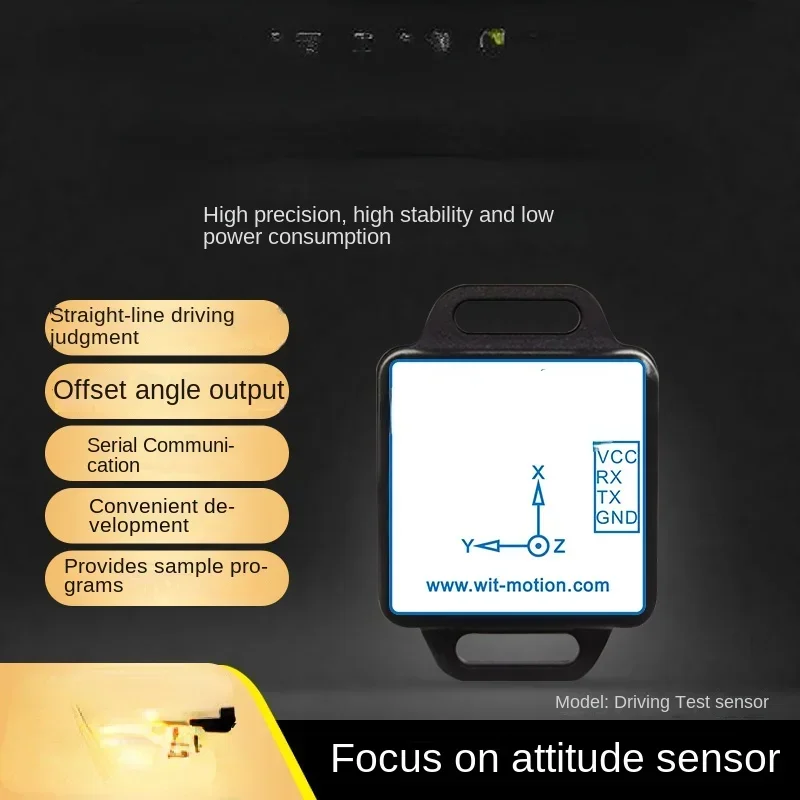 

The sensor travels in a straight line to determine the level of serial TTL communication 232