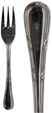 شوكات كعكة الفضة الطبيعية والحلوى ، 6 ،