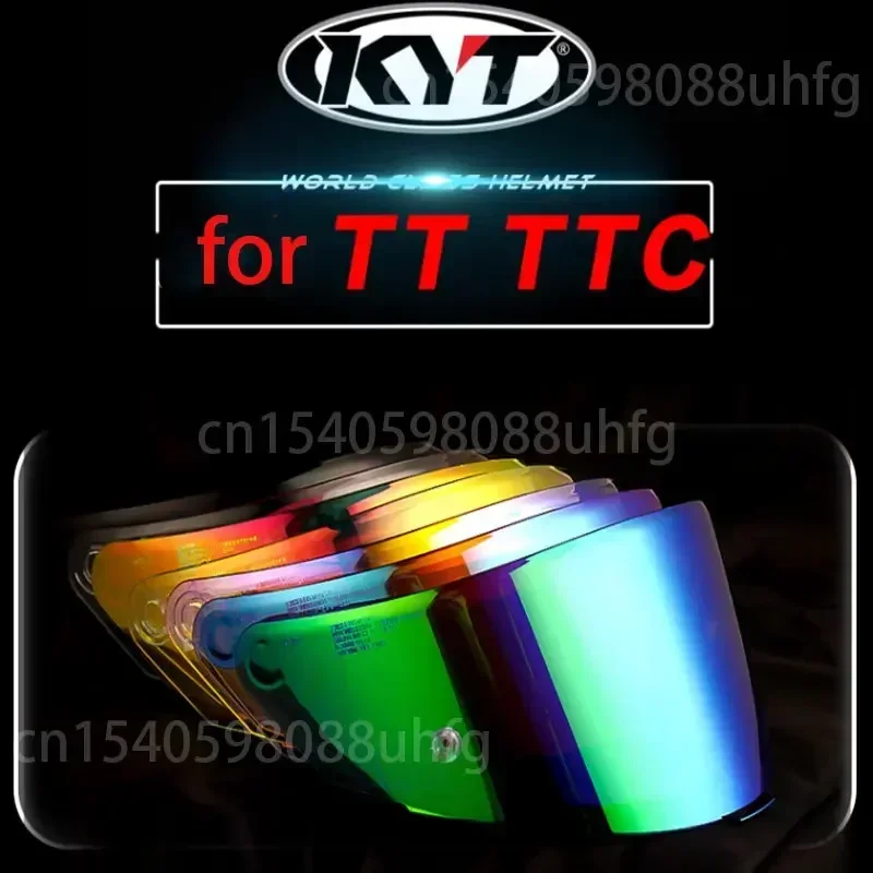 KYT TT 코스용 오토바이 헬멧 바이저 실드 렌즈, 오토바이 액세서리, 앞유리 TTC VESC-8 Revo Capacete