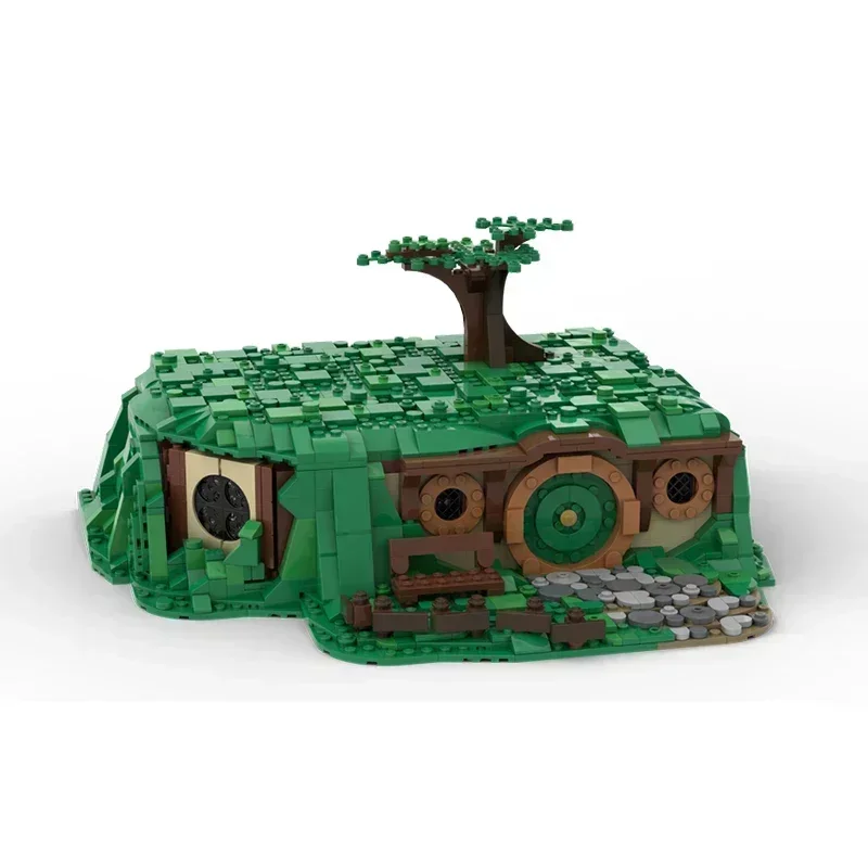 Ringe Filme Modell MOC Bausteine Haus Unter Dem Baum Tasche Ende Modulare Technologie Geschenke Urlaub Montieren Kinder Spielzeug Anzug