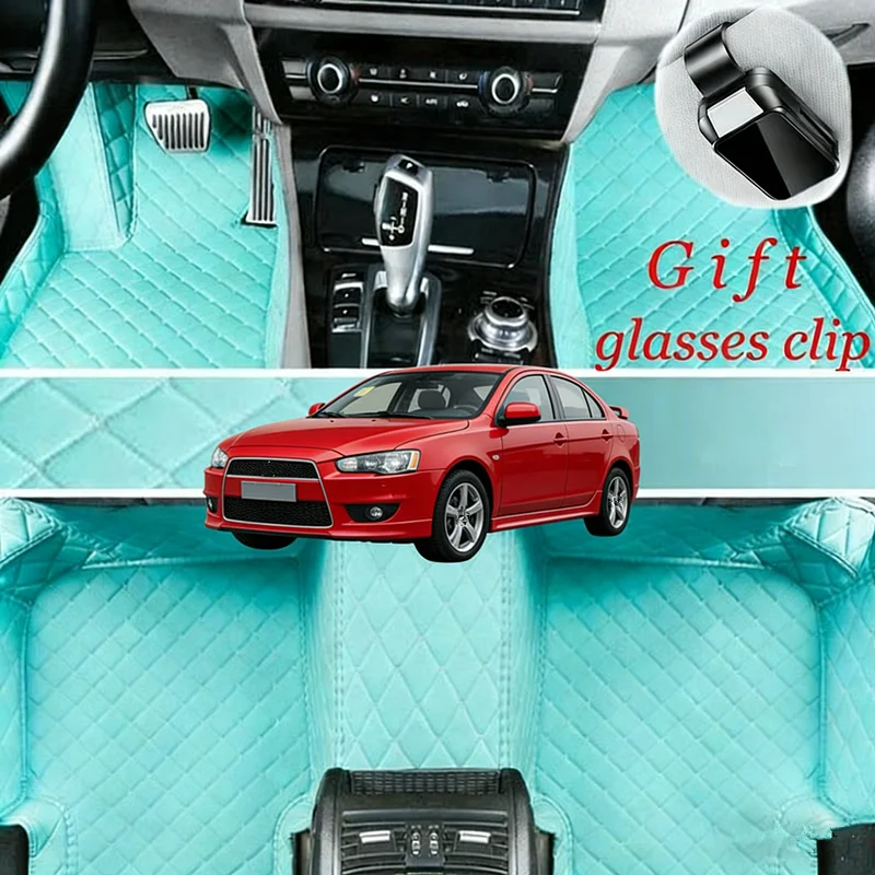 

Custom For Mitsubishi Lancer 2003-2016 waterproof Luxury Car Floor Mats Car Accessories Carpets Covers Left /Right Hand Drive