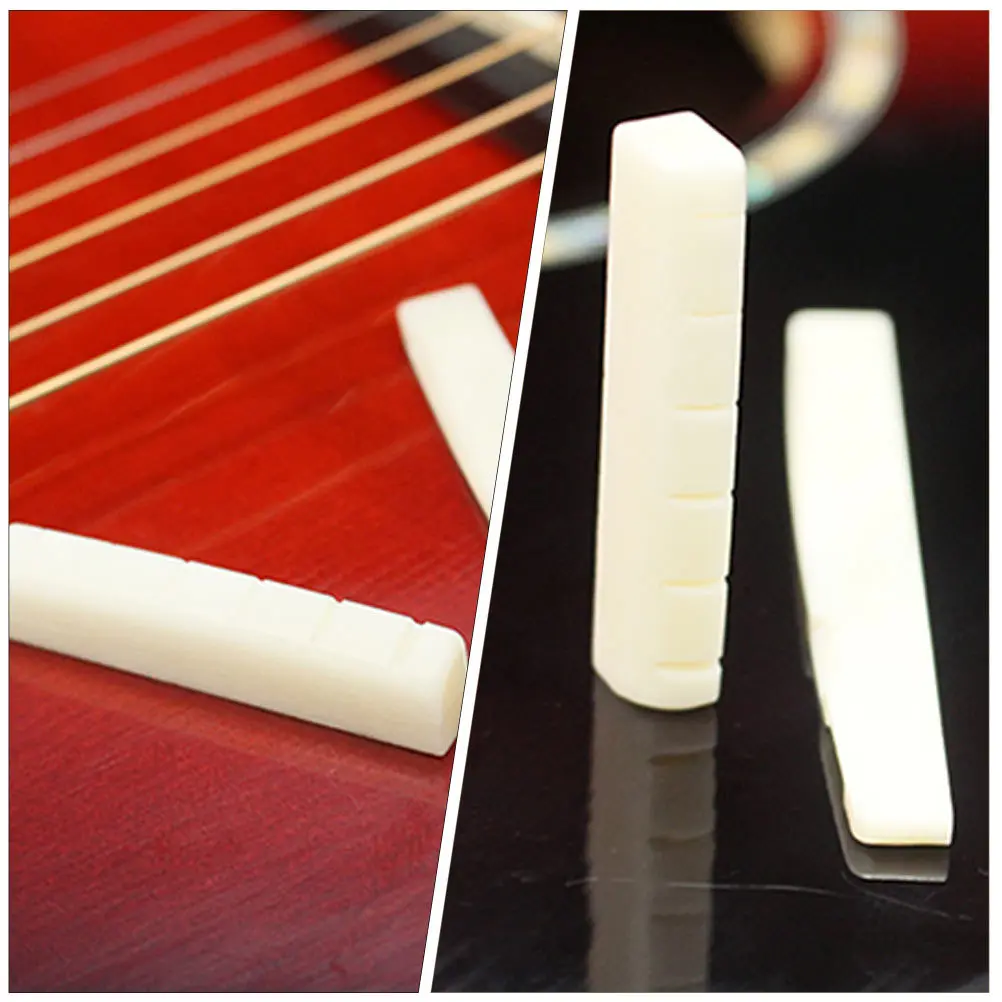 

3pcs Mandolin String Nuts Ox Bone Replacement For Improved Tone Sustain Durable Mandolin Accessories Instrument Parts