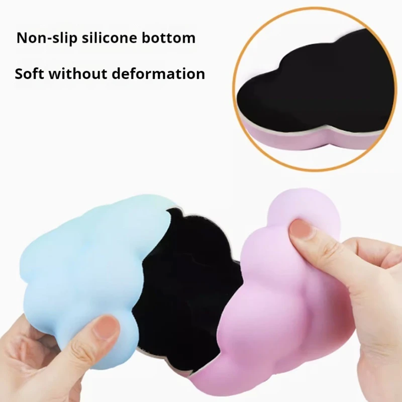 Cloud Mouse Pad Wrist Support Soft Comfortable Gradient Color Slow Rebound Memory Protection Cotton Anti Slip Hand Pillow