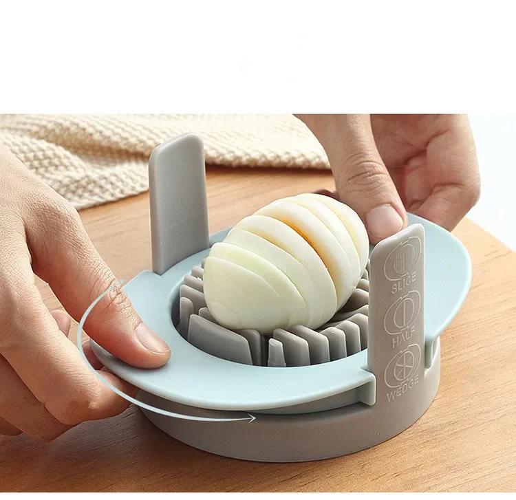 

1PC High Quality Multifunction Cut Boiled Egg Cutter Slicer 3 In 1 Practical Slicer Egg Mushroom Tomato Kitchen PU 016