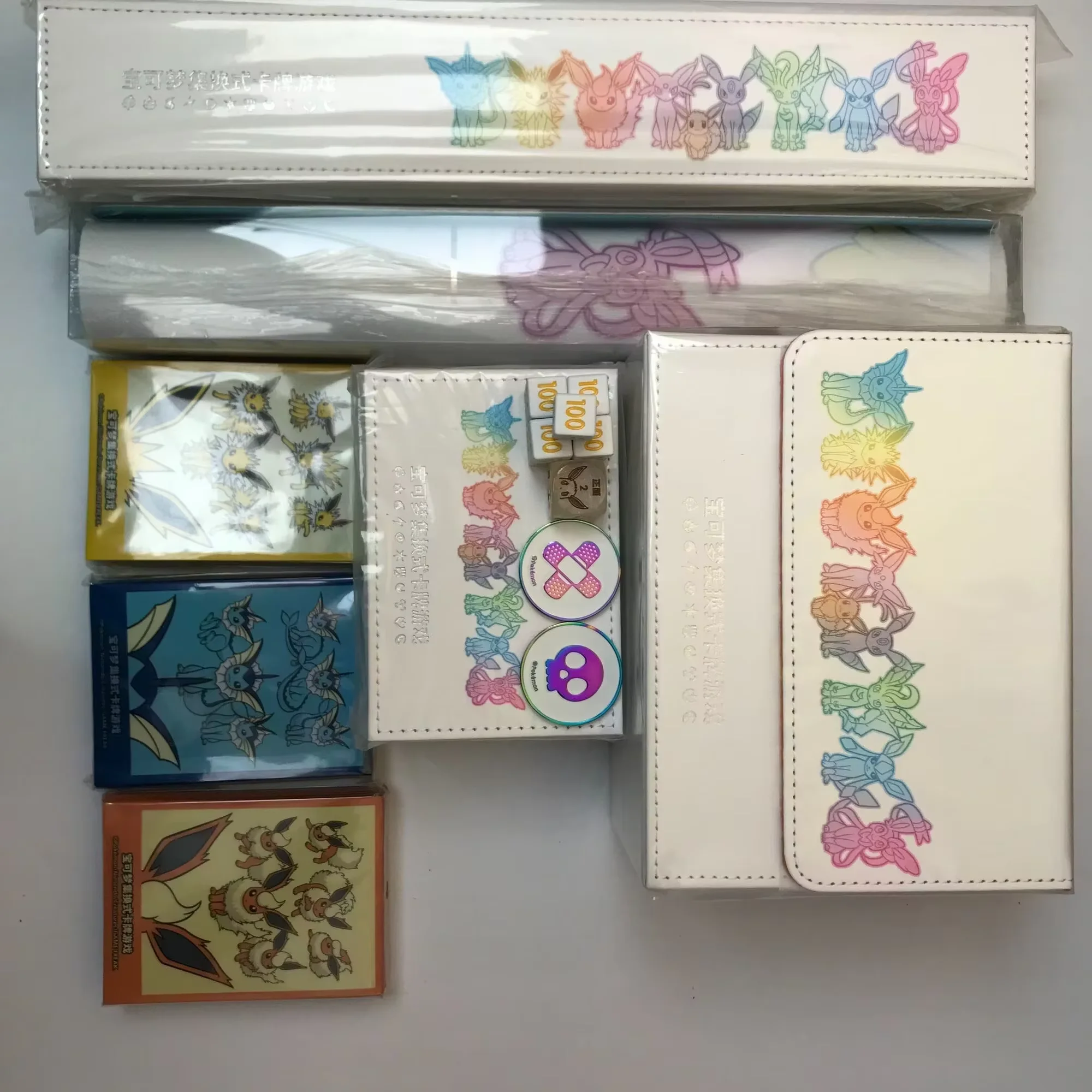 Op voorraad Eevee Advanced Gift Box Eevee Game Peripherals Card Box Indicator Box Ptcg Card Collection Hobby Bureau Verjaardag Speelgoed Cadeau